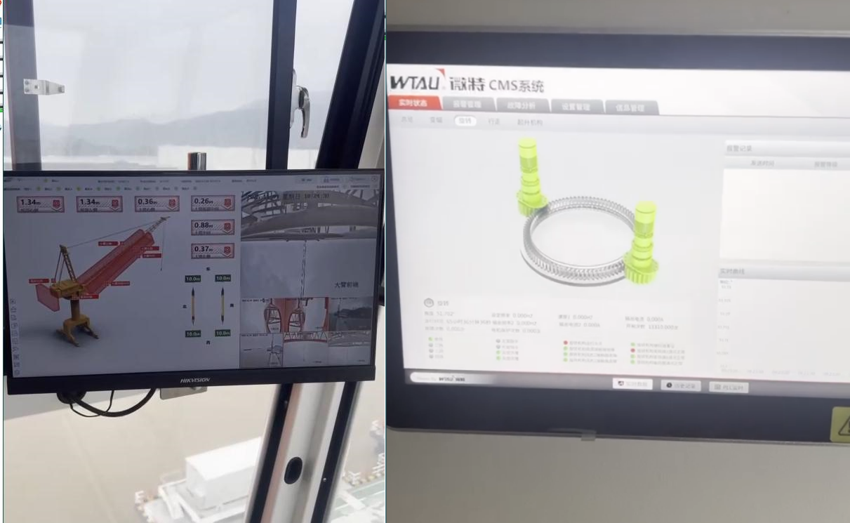 WTAU Collaborates Deeply with Shipyards! LiDAR Collision Avoidance System CMS Safety Monitoring Implemented on Cranes.
