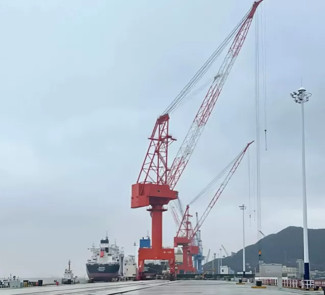 WTAU Collaborates Deeply with Shipyards! LiDAR Collision Avoidance System + CMS Safety Monitoring Implemented on Cranes.